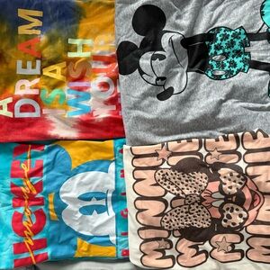 Colorful Disney Graphic T-Shirts Set